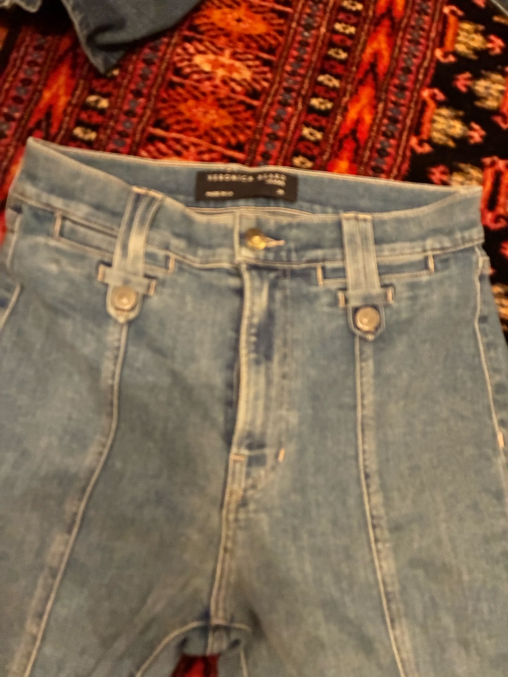 Veronica Beard High-Rise Light Blue Denim Jeans